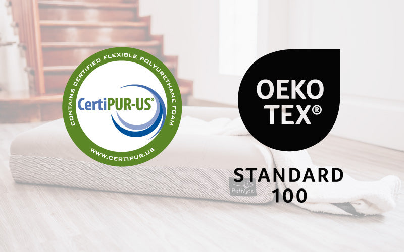 Pethijos Espana - Camas para perros ortopedicas viscoelasticas - certificaciones