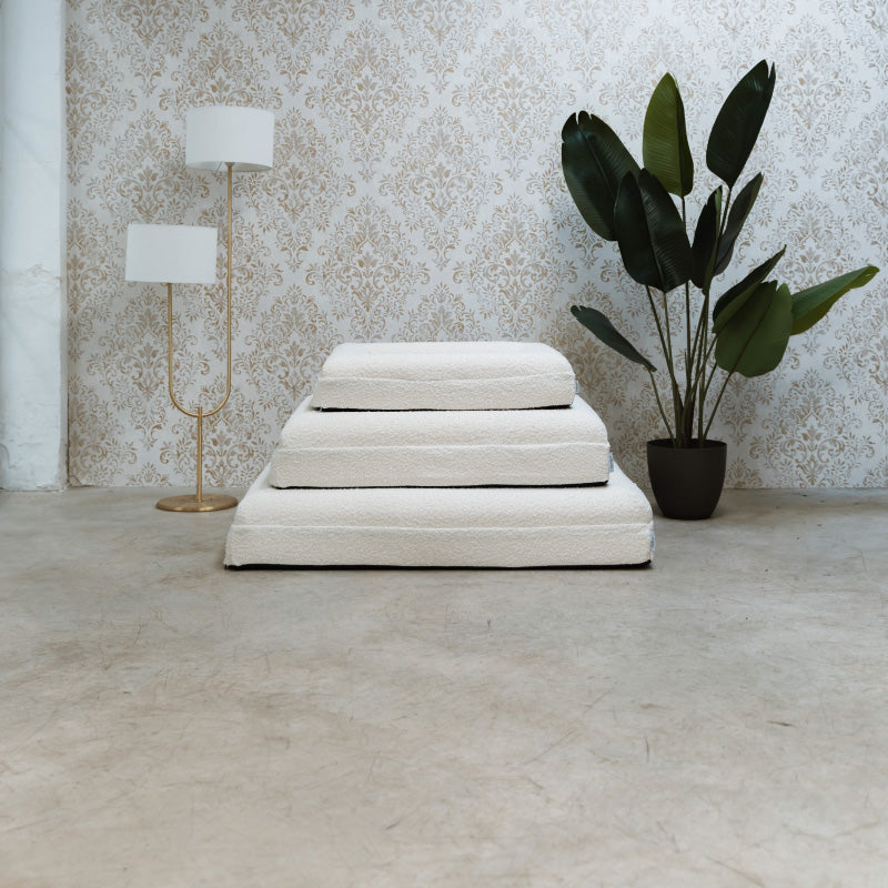 Pethijos Espana - Camas para perros ortopedicas viscoelasticas - funda modelo boucle para perros pequeños, medianos y perros grandes