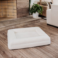 Pethijos Espana - Camas para perros ortopedicas viscoelasticas - modelo boucle blanca foto principal