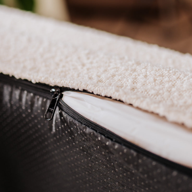 Pethijos Espana - Camas para perros ortopedicas viscoelasticas - detalle cierre alta calidad