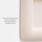 Pethijos Espana - Camas para perros ortopedicas viscoelasticas - modelo boucle blanca alto gramaje elegancia