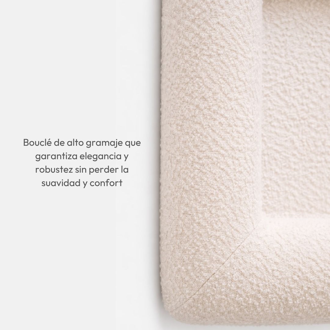 Pethijos Espana - Camas para perros ortopedicas viscoelasticas - modelo boucle blanca alto gramaje elegancia