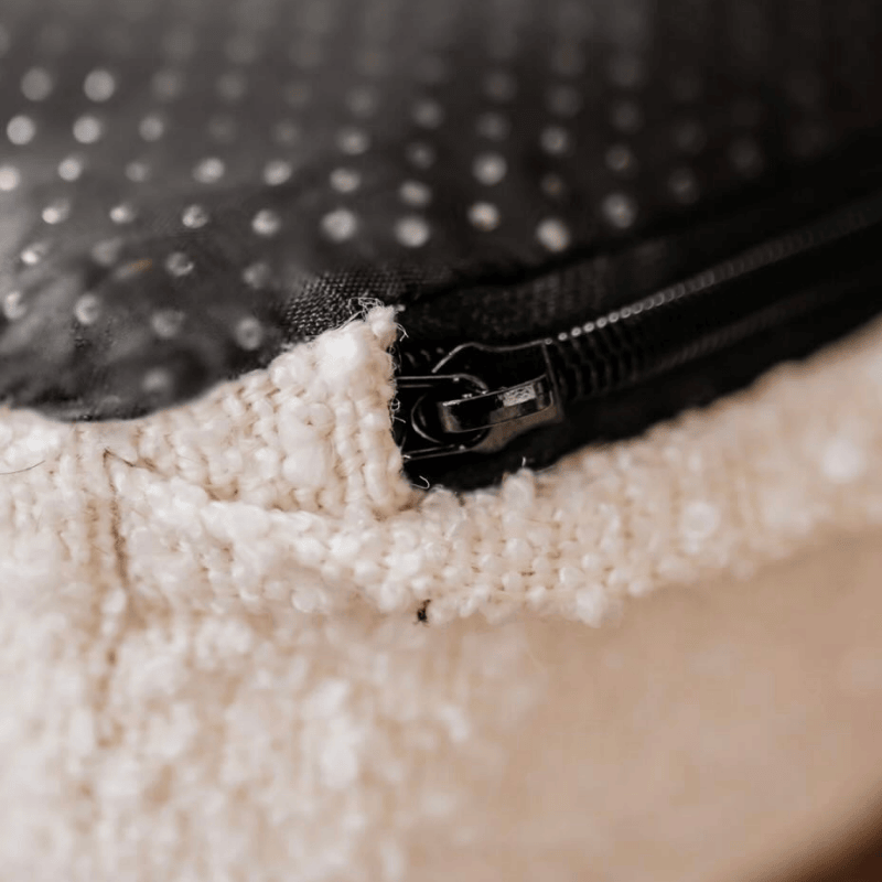 Cama Ortopédica Viscoelástica – Bouclé Blanca