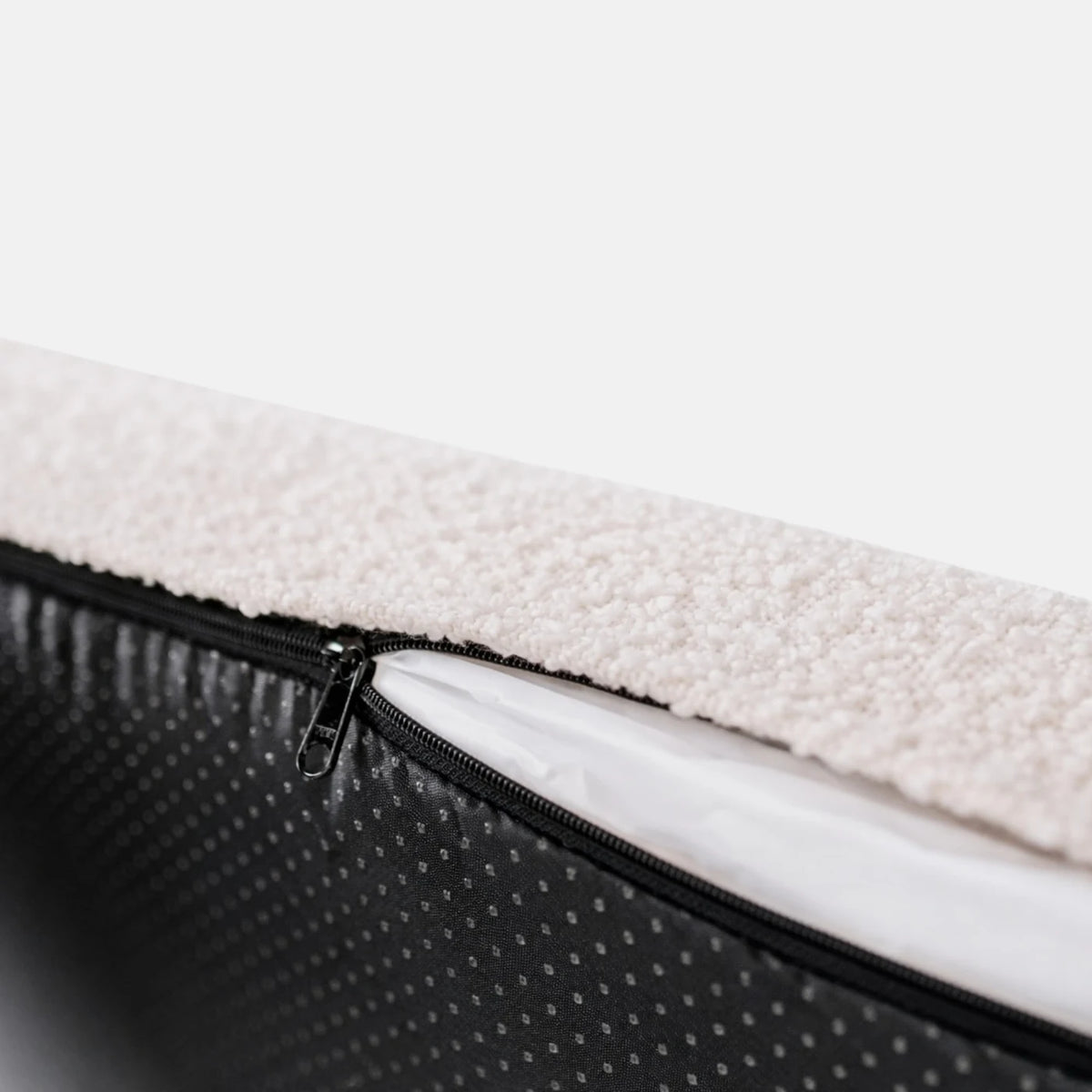 Forro interior impermeable de la cama Bouclé Blanca Pethijos