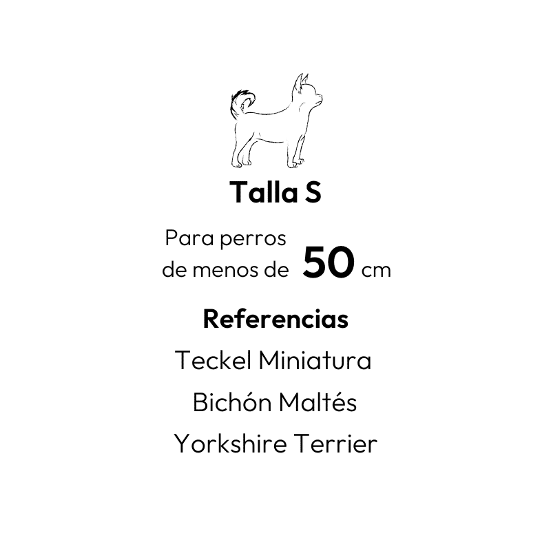 guia de tallas tamaño s